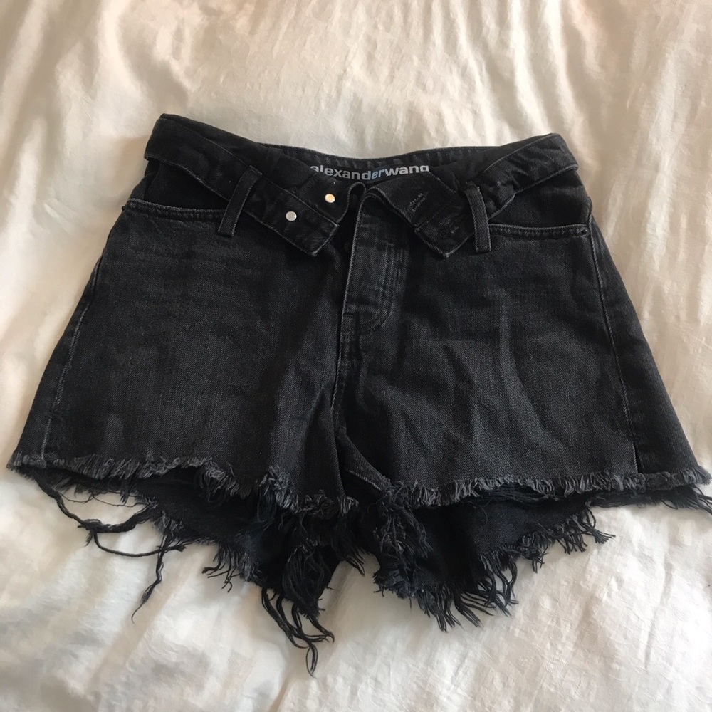 Alexander Wang Black Jean Shorts